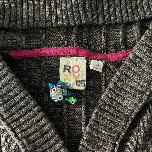 Y2k Roxy Henley Sweater - Picture 4 of 5